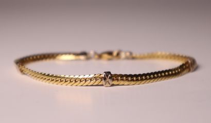 Gold barcelet fancy mesh. 4,94g