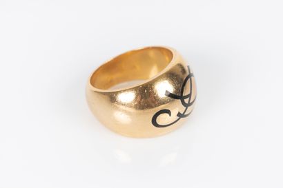 Bague jonc en or jaune 18K 750 millièmes...