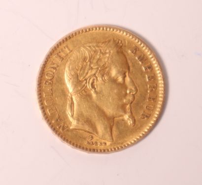 1 gold coin 20FF Napoleon III 1866.