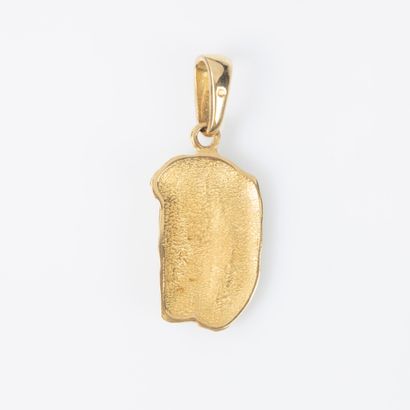 Pendant in yellow gold 18K 750 thousandths...