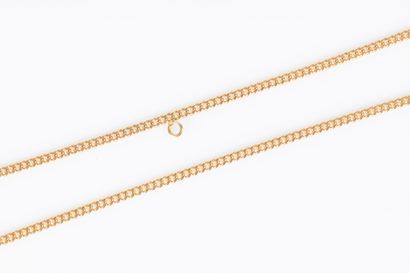 Collier en or jaune 18K 750 millièmes à maille...