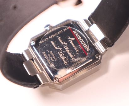 MAUBOUSSIN. Montre de dame en acier, modèle...