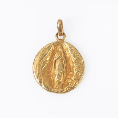 Pendentif en or jaune 18K 750 millièmes de...