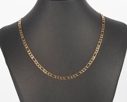 Collier en or jaune 18K 750 millièmes à maille...