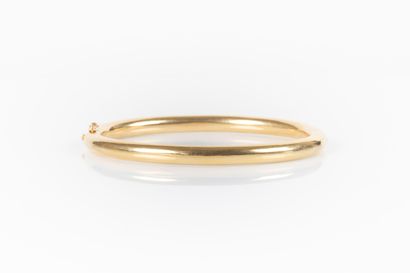 Bracelet jonc ouvrant en or jaune 18K 750...