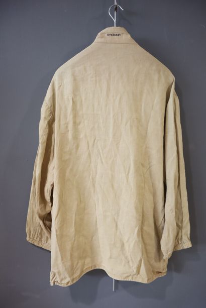 BURBERRY. Veste longue homme en lin. Taille...