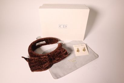 Christian DIOR. Paire de boucles d'oreilles...