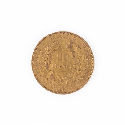 1 gold coin 20FF 1850. 6,37 g