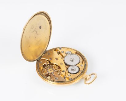 Montre de gousset en or (verre cassé, non...