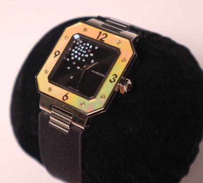 MAUBOUSSIN. Montre de dame en acier, modèle...