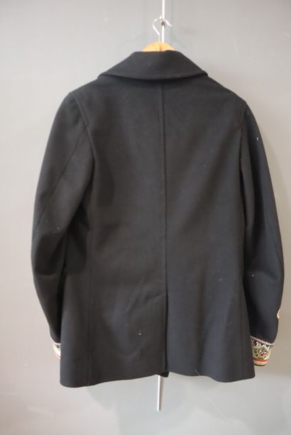 Christian DIOR (prototype). Caban homme brodé,...