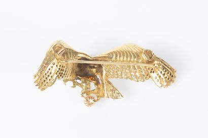 Brooch - Pendant Eagle in yellow gold 18K...