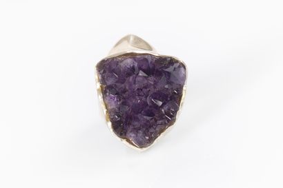Importante bague de cocktail moderniste en...