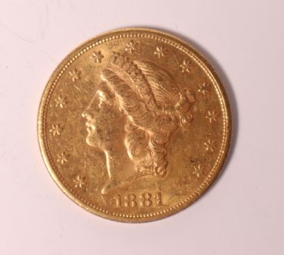1 gold coin 20 Dollars 1881
