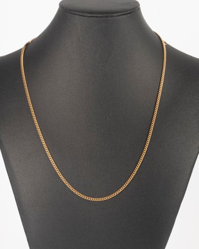 Collier en or jaune 18K 750 millièmes à maille...