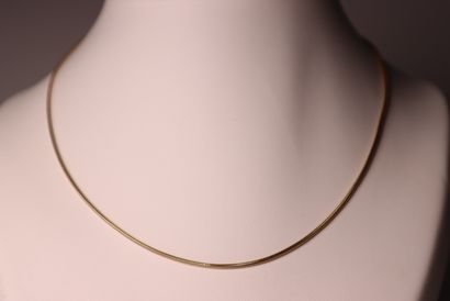 Collier en or maille fantaisie. 4,68g