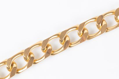 Important 18K yellow gold bracelet, ratchet...