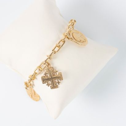 Bracelet in yellow gold 18K 750 thousandths...