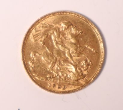 1 gold coin, Sovereign Victoria 1899. United...