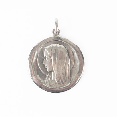 Importante médaille en argent 800 millièmes...
