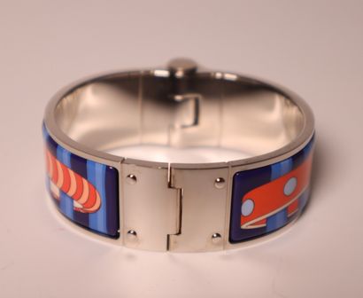 HERMES. Bracelet charnière en palladium et...
