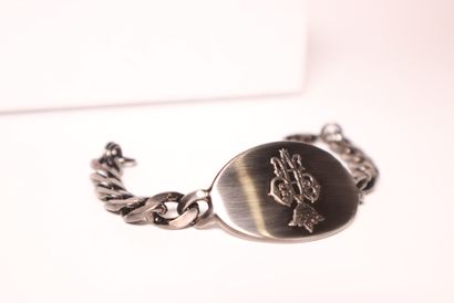 Emilio PUCCI. Bracelet gourmette en métal....