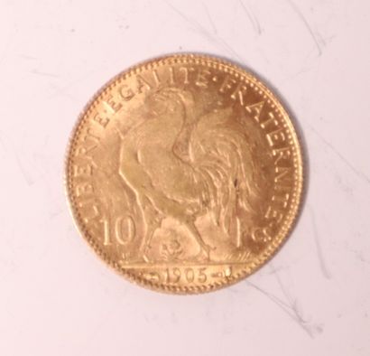 Gold coin 10 FF 1905
