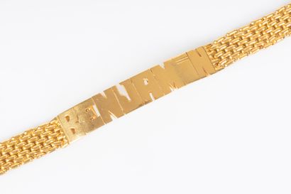 Bracelet en or jaune 18K 750 millièmes à...