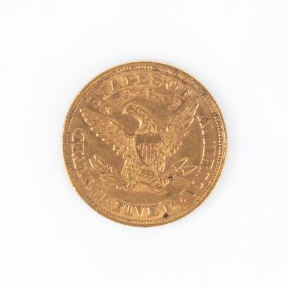 Gold coin 5 Dollars. 8,31 g