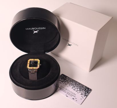 MAUBOUSSIN. Montre de dame en acier, modèle...