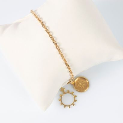 Bracelet en or jaune 18K 750 millièmes à...