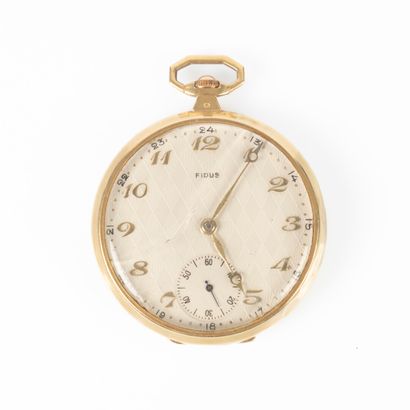 Montre de gousset en or (verre cassé, non...