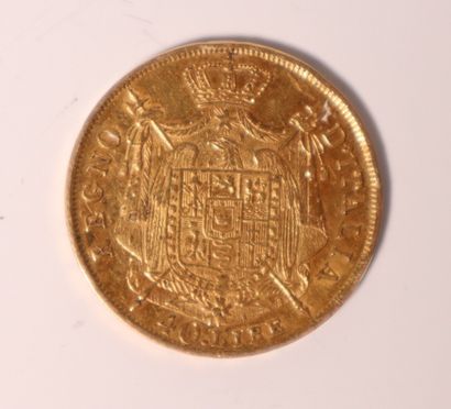 1 gold coin, 40 Lire 1814. Italy. 12,81 ...