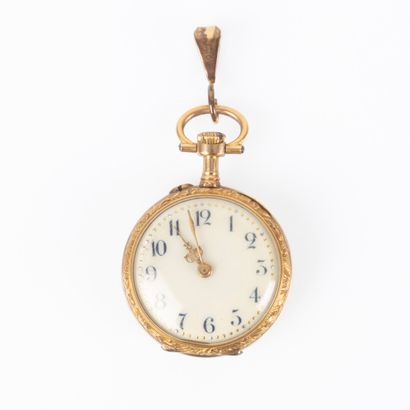 Montre de gousset de dame en or jaune, poinçon...