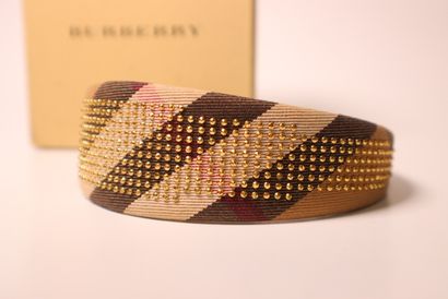 BURBERRY. Serre tête en tissus et strass....