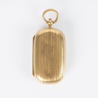 Coin holder in yellow gold 18K 750 thousandths...