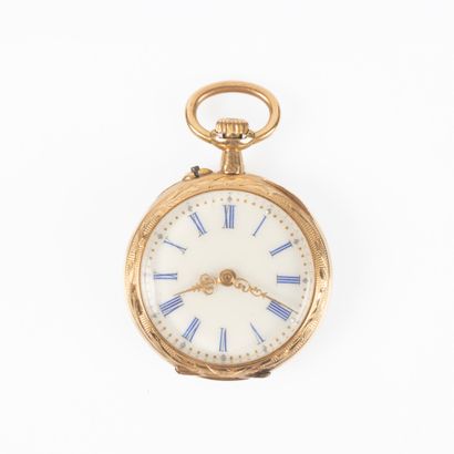 Montre de gouset en or jaune. 14,44 g br...