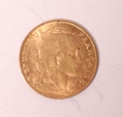 Gold coin 10 FF 1905