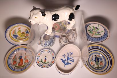 Ensemble de faïences XVIIIe, XIXe, et XXe...
