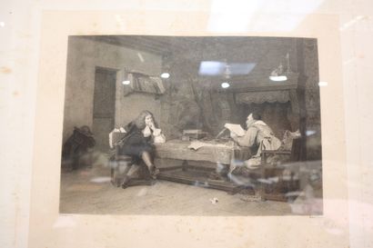 6 frames, including 3 engravings, a map of...