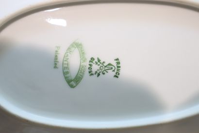 CHAMBON GODEFROY. Porcelain dinner service:...