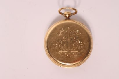 Gold gousset watch noted on the porcelain...