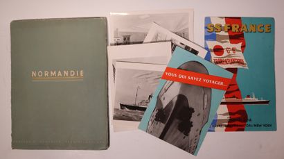 Lot including: book on Le Normandie, 2 Compagnie...