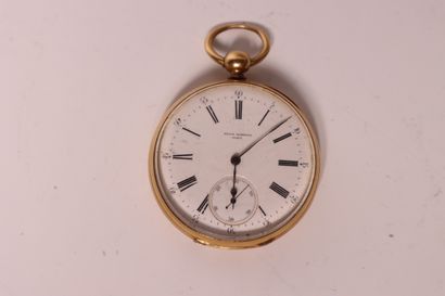 Gold gousset watch noted on the porcelain...