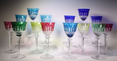 SAINT-LOUIS. Tommy model. Suite of 14 colored...