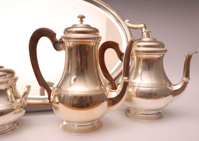 PUIFORCAT silver-plated set, including: Teapot,...