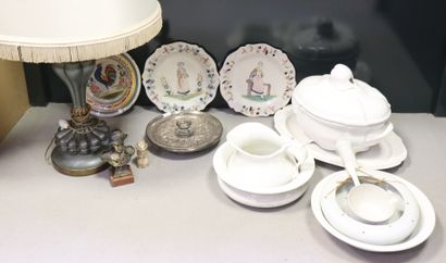 Set of trinkets: 3 decorative polychrome...
