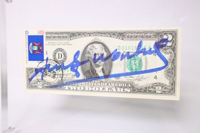 Andy WARHOL (1928 - 1987). Billet de 2 dollars...