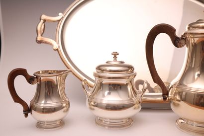 PUIFORCAT silver-plated set, including: Teapot,...