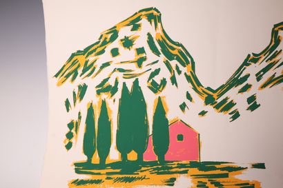 Jean COULOT (1928-2010) Paysage provençale,...